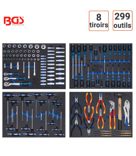 Servante d'atelier 299 outils