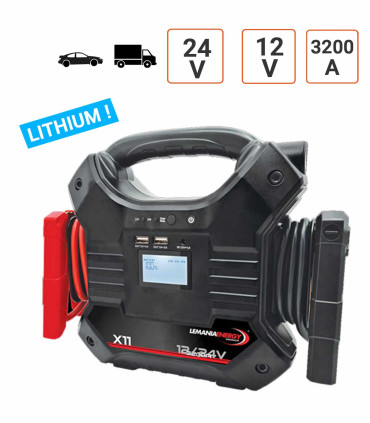 Booster Lemania au LITIHUM 12V 24V  et 3200 A de Qualité Suisse