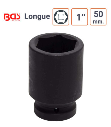 Douille à chocs BGS en 1 Pouce 50 mm - Longue