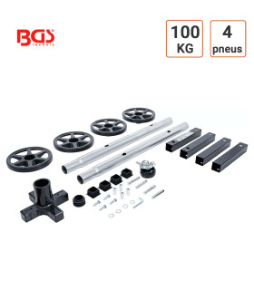 Support mobile de stockage jantes acier