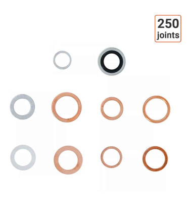 250 joints pour vidange cuivre alu combiné