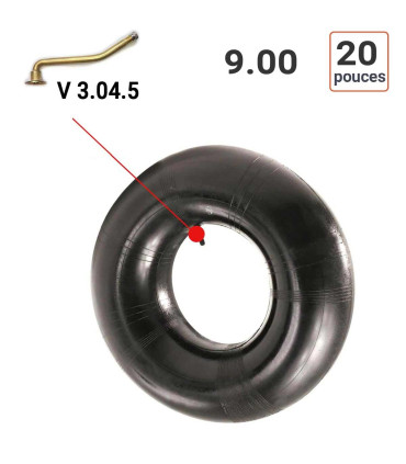 Chambre à air 9.00-20 valve V3