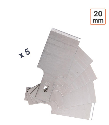 lames de grattoir de rechange en 20 mm
