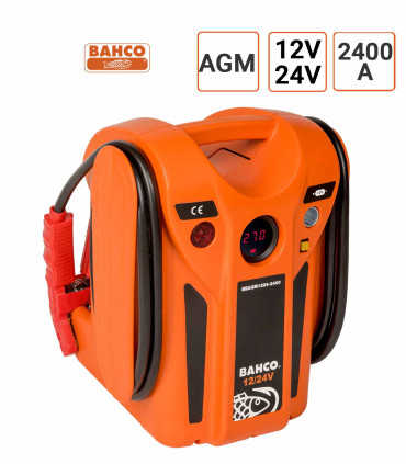 Booster Bahco PRO Batterie AGM 12V 24V - 2400 A