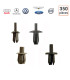 Coffret clips de fixation  pour VW Audi Volvo Chrysler Ford Mercedes