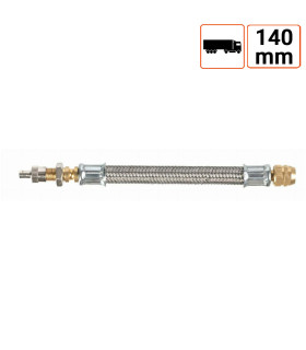 Extension de valve de pneu en caoutchouc renforcée 140mm