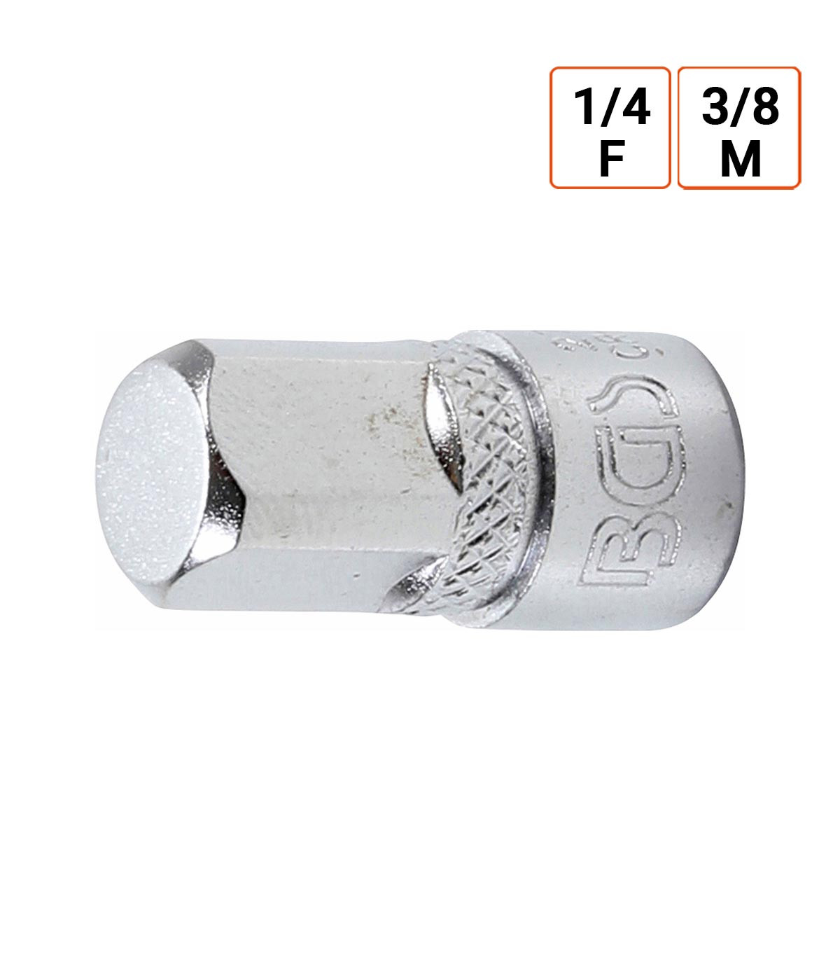 Adaptateur De Douille 1/4" Femelle Vers 1/2" Mâle - Acier Chrome Vanadium Avec Bille - Pour Cliquets Et Outils Manuels