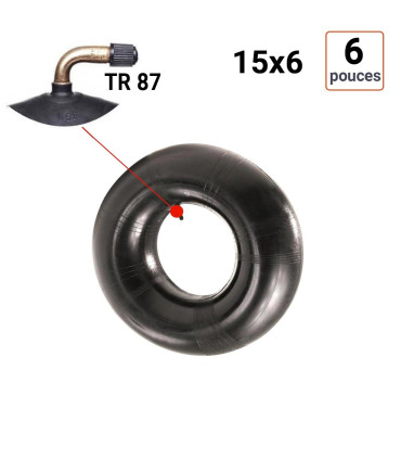 Chambre à Air 15x6 - 6 valve TR 87