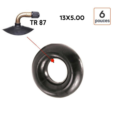 Chambre à Air 13X5.00-6 valve TR 87