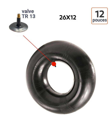 Chambre à Air 26X12-12 valve TR 13