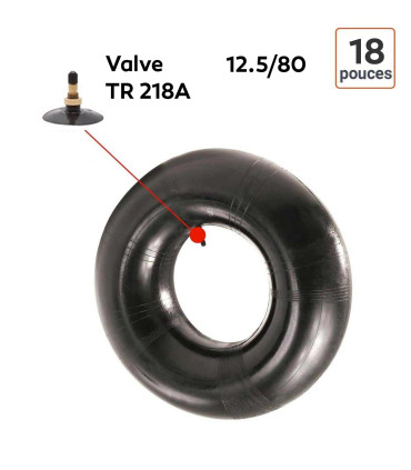 Chambre à Air 12.5/80-18 valve TR 218A