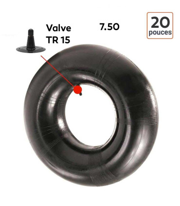 Chambre à Air 7.50-20 valve TR 15