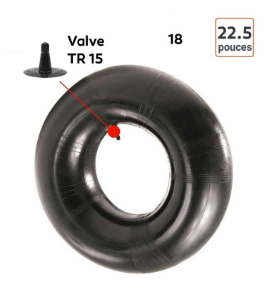 Chambre à Air 18-22,5 valve TR15