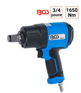 Clé à chocs en 3/4 pouce 1650 Nm usage intensif