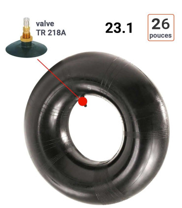 Chambre à Air 23.1 - 26 valve TR218