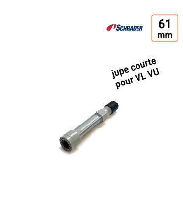 Rallonge rigide  jupe courte 61mm schrader