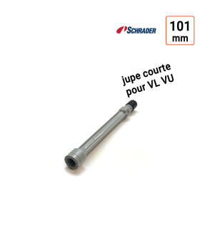 Rallonge rigide  jupe courte 101mm schrader