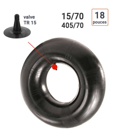Chambre à Air 15/70-18 valve TR 15