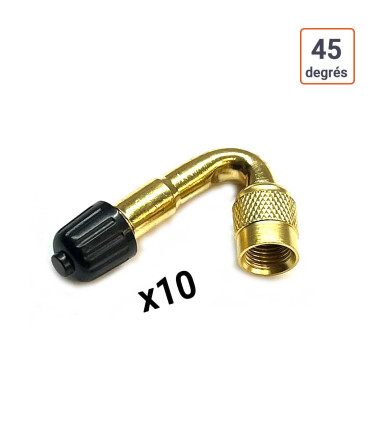 Rallonge coudée 45 degrés par 10 ex.