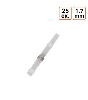Cosse bout à bout thermorétractables diamètre 1,7 mm par 25 ex.