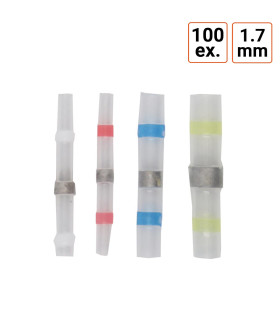 Lot de 100 Cosses bout à bout thermorétractables de 1.7 à 6 mm Lot de 100 Cosses bout à bout thermorétractables de 1.7 à 6 mm