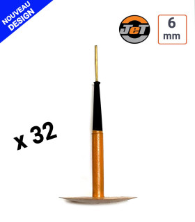 Chevilles Champignon de réparation pneu en 6mm - par 32ex.