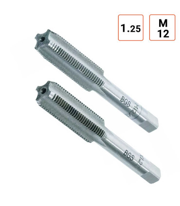 Tarauds M12 x 1,25 par 2 pièces