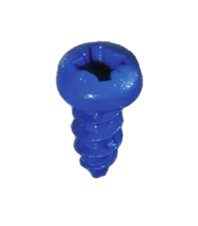 Sachet 25x vis pour plaque d'immat. Bleu