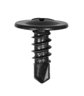 Sachet 25x vis autoperceuse noire 4,8x13