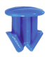 Sachet 25x rivet plastique plaque d'immat. Bleu
