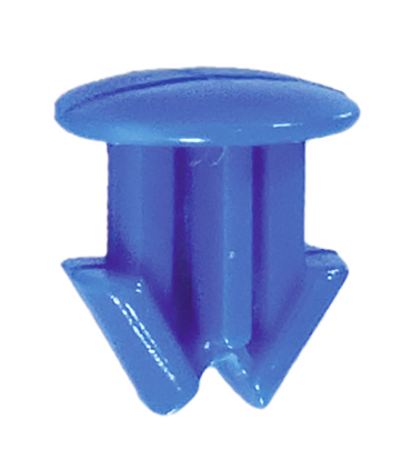 Sachet 25x rivet plastique plaque d'immat. Bleu