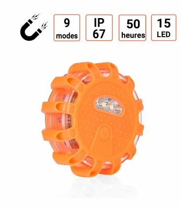 Balise flash Magnétique à led