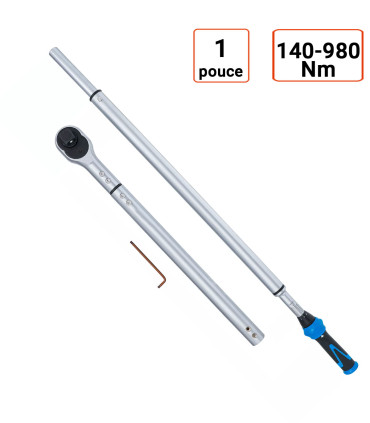 Clé dynamométrique Poids Lourds 140-980 Nm