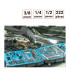 Coffret 222 outils avec cliquets 1/2 1/4 et 3/8 pouce.