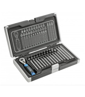 Coffret d'embouts et cliquet 37 pièces