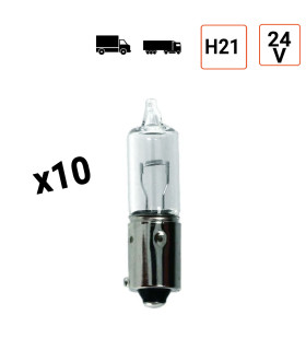 Ampoule 24V H21 5W Culot BAY19S clignotant - Boite de 10 ex.