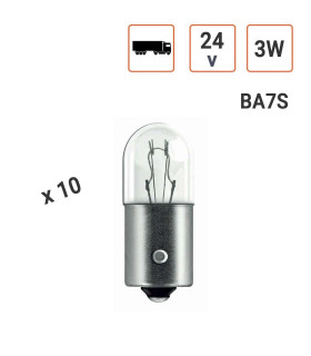 Ampoule 3W 24V la boite de 10 ampoules Ampoule 3W 24V la boite de 10 ampoules