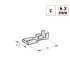 200 Cosses plates 6.3 mm x 0.4 Femelle.