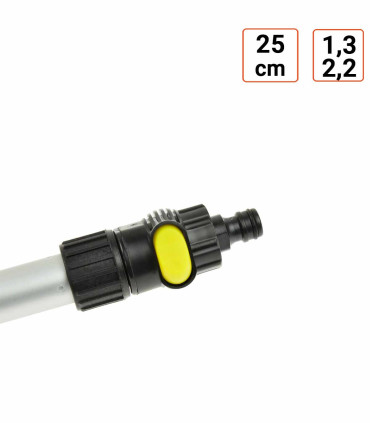 Manche télescopique de lavage 1.3 à 2.2 m