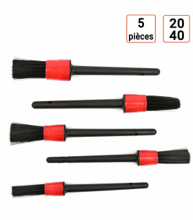 Pack de 5 pinceaux pour detailing auto