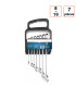 Jeu de 7 clés mixtes tailles 8-19 mm en acier CRV - Top PRO