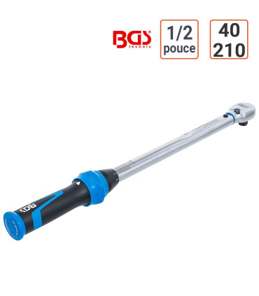 Clé dynamométrique 1/2 pouce 40 - 210 Nm