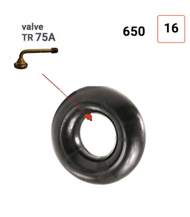 Chambre à air 6.50 - 16 valve TR75