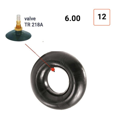 Chambre à Air 6.00-12 valve TR218A
