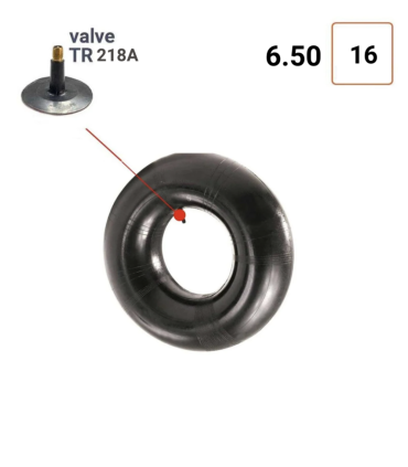 Chambre à air 6.50-16 valve TR218A