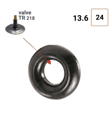 Chambre à air 13.6 - 24 valve TR218