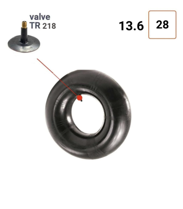 Chambre à air 13.6 - 28 valve TR218