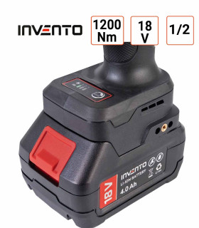 3 vitesses Clé à Chocs INVENTO 1/2 pouce 18V