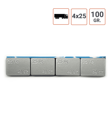 Masses adhésives Poids Lourds 100 Gr (4 X 25) par 10 ex.