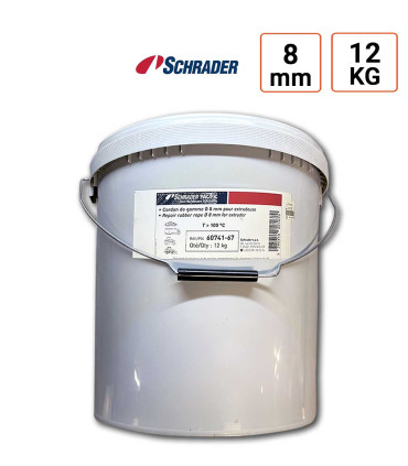 Cordon de gomme diamètre 8 pour extrudeuse pot de 12 kg